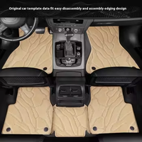 Tapis de sol de voiture BYD RHD personnalisés de haute qualité, design à ondulations d'eau, polyester imperméable, antidérapant, ensemble complet pour BYD Han, vente en gros