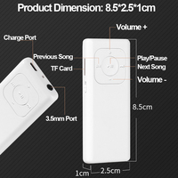 Lecteur MP3 4G/8G/16G/32G/64G, haut-parleur musical, carte TF, mini lecteur MP3/4 pour étudiants, études, apprentissage, course à pied, sport, salle de sport, cadeau de Noël
