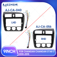 Cadre de panneau de lecteur DVD d'autoradio d'usine pour CHANGAN STAR3 2010-2015 9 pouces Matten Black Car Stereo Video Dashboard Fascia Frame