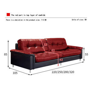 <span class=keywords><strong>Bauhaus</strong></span> Mittelalter liches Leders ofa Kleine Wohnung Gerade Linie Drei-Personen-Wohnzimmer Retro-<span class=keywords><strong>Sofa</strong></span> - Product Image 5