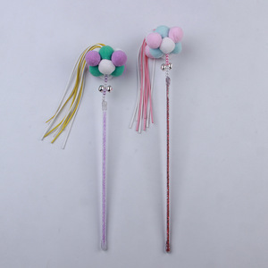 Vente directe usine : Jouet populaire pour chat avec pompon féerique, clochette pour chat, grand pompon, jouet interactif pour animaux de compagnie. - Product Image 3