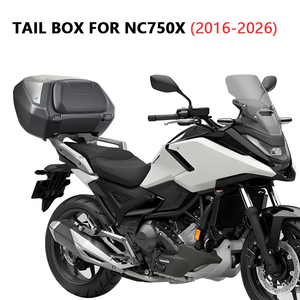 50L Büyük Kapasiteli Arka Bagaj Kutusu, Ağır Hizmet Tipi Bagaj Saklama Kutusu, Honda NC750X DCT Motosiklet için Delme Gerektirmeyen Montaj - Product Image 6