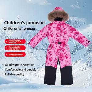Vêtements de ski une pièce imperméables coupe-vent pour enfants combinaison d'escalade couvre-pieds chauds résistants à l'usure en plein air - Product Image 1
