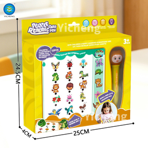 Stylo de <span class=keywords><strong>lecture</strong></span> interactif pour enfants avec cartes flash éducatives, jouet en plastique pour l'apprentissage précoce avec fonction tactile, son et lumière pour les tout-petits - Product Image 4