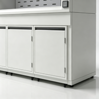 Hotte à fumées chimiques tout acier haute capacité avec armoire de rangement pour laboratoire et équipement de ventilation de sécurité