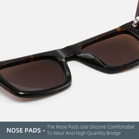 Lunettes de soleil personnalisées pour homme, OEM, de luxe, en acétate, polarisées 2026, vente en gros, lunettes carrées pour femme