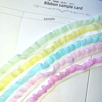 Ruban plat 5980/15 cm en nylon pur, dentelle élastiquée colorée à volants en stock ; Accessoire DIY pour vêtements de poupée