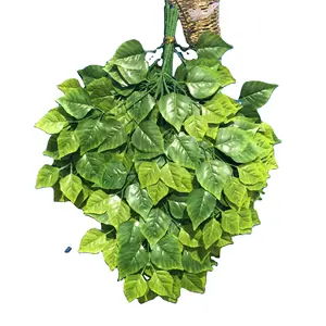 factory wholesale kinds of plastic artificial oak leaves