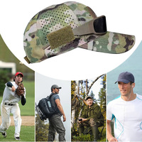 Topi Bisbol Taktis Luar Ruangan Topi Kamuflase Musim Panas Pria Topi Memancing Naungan Gunung Topi Jaring Topi Memancing