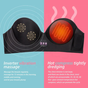 Sujetador masajeador vibratorio para aumento de senos grandes de Nueva moda con vibrador recargable de calefacción sujetadores de senos - Product Image 3