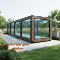 Landmae Homes – Nouvelle structure en acier industriel de luxe, écologique, durable et anticorrosion, conteneur T portable de 40 pieds pour boutique extérieure