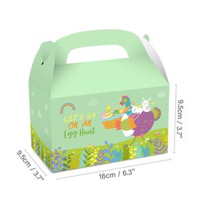 <b>Easter</b> Theme Cartoon Bunny Rabbit Paper <b>Box</b> Kids Party Favors Folding Paper <b>Gift</b> <b>Box</b> Candy Kraft Paper Packaging Boxes - Product Image 5