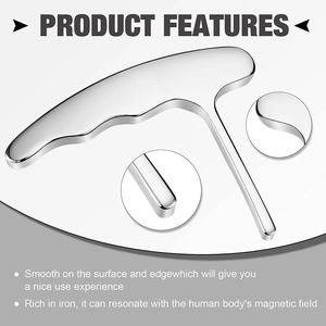 Outil IASTM en acier inoxydable, masseur triangulaire, massage des muscles du visage, <span class=keywords><strong>technique</strong></span> de libération myofasciale, Gua Sha, <span class=keywords><strong>manipulation</strong></span> des tendons plantaires - Product Image 6