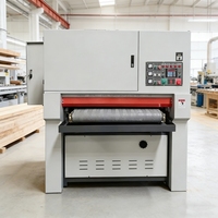 Machine à poncer pour le travail du bois, ponceuse à bande large pour le polissage, la finition et le traitement des surfaces de bois massif, MDF et contreplaqué