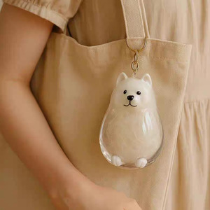 Llavero transparente 2025 para guardar pelo de mascota, recuerdo de pelo de perro, amuleto para bolso, hecho a mano, diseño de gato y perro - Product Image 6