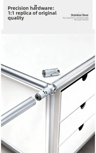 Mueble de TV Flotante Minimalista de Acero Inoxidable Personalizado Estilo Bauhaus, Mueble <span class=keywords><strong>Saon</strong></span> con Gran Almacenamiento, Suministro de Fábrica - Product Image 5