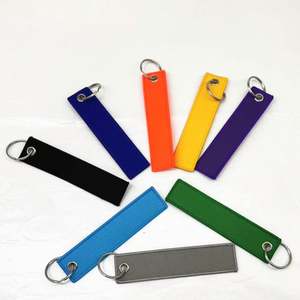 Porte-clés personnalisé haut de gamme direct usine avec étiquette de vol et cordon, impression numérique écologique, alliage de zinc, fournisseur OEM, vente en gros - Product Image 4