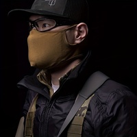 Masque demi-visage tactique respirant élastique souple de protection pour la conduite, le combat, la chasse, le tir au paintball, le tir à l'air comprimé