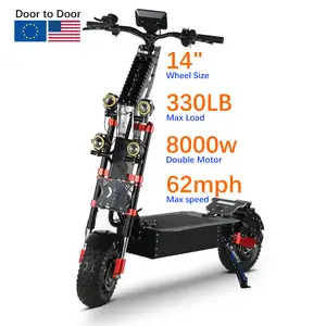 Dropship 0 Tax EU US Warehouse X7 8000W 60V E-Scooter Off Road Kick Electronic Scooter Dual Motor Electric Scooters For Adults
