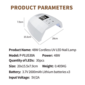 HOWYEA Tragbare Persönliche <span class=keywords><strong>UV</strong></span>-LED-Nagellampe für den Heimgebrauch Automatische Trocknung Gel-Lack Aushärtungslampe - Product Image 3