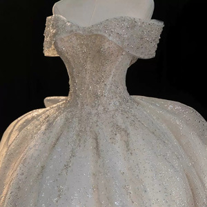 Abiti da Sposa Lunghi con Perline, Squisiti Abiti da Sposa Personalizzati con Pizzo Paillettato, Abiti da Cerimonia Formali Vestido De Noiva <span class=keywords><strong>2026</strong></span> - Product Image 3