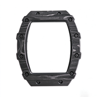 Orologio Meccanico Automatico di Lusso 1201 con Tourbillon, in Fibra di Carbonio Nera con Cinturino in Gomma Personalizzato