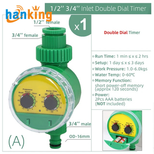 Temporizador <span class=keywords><strong>de</strong></span> <span class=keywords><strong>Riego</strong></span> para Jardín Ehanking, Controlador <span class=keywords><strong>de</strong></span> <span class=keywords><strong>Riego</strong></span> Mecánico Automático, Válvula <span class=keywords><strong>de</strong></span> Aspersión, Herramientas <span class=keywords><strong>de</strong></span> <span class=keywords><strong>Riego</strong></span> por Goteo para Exteriores - Product Image 2