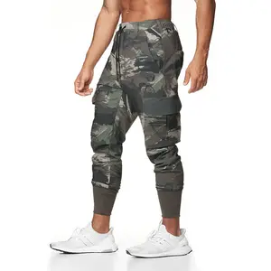 Men Gym Clothes Sports Taper SweatsPant Polyester Quick Dry Track Pants Jogger Sport Stretch Trousers Slim Fit For Men