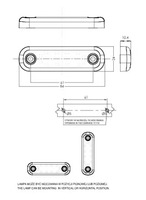 Luz de Posición Lateral LED ECE E-mark, Lámpara de Advertencia Ámbar Blanca Roja, Luz de Señalización Impermeable para Camión, Camioneta, Autobús