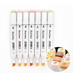 24 สีพื้นฐาน/สีผิวDual Head Art Markerแอลกอฮอล์Sketch Markersปากกาออกแบบอุปกรณ์Marcadoresแอลกอฮอล์ - Product Image 1