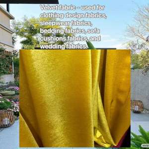 Tissu en velours de soie métallique respirant de haute qualité, fil brillant et transparent, lamé pour robes de soirée, jupes, tissu de canapé pour vêtements - Product Image 2