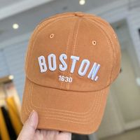Casquette de baseball rétro vintage ajustable pour bébé, en toile teinte et délavée, avec logo lettre, de haute qualité, style sportif, 6 panneaux, vente en gros