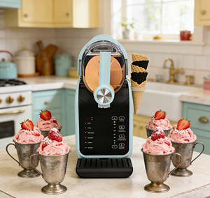 Machine à glace pilée et à crème glacée 2 en 1, automatique, électrique, OEM, 180W, pour usage domestique et extérieur, cinq modes prédéfinis, capacité de 1,8L - Product Image 6