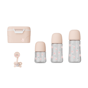 5 pièces Newbron coffret cadeau sans Bpa bébé lait en poudre conteneur/bébé sucette/bébé biberon ensemble - Product Image 1