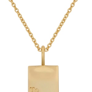Collar con Colgante Cuadrado de Acero Inoxidable Personalizado con Grabado de Frases Inspiradoras, Joyería Personalizada de Fábrica - Product Image 5