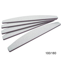 Ensemble de limes à ongles jetables, idéal pour le Nail Art, disponible dans plusieurs couleurs, 80/100/150/180/240
