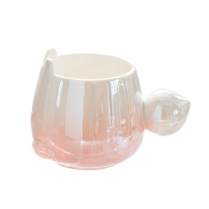 gradient pearlescent rabbit <b>ceramic</b> <b>mug</b> <b>ceramic</b> <b>mug</b> cute 14oz <b>ceramic</b> coffee <b>mug</b> wholesale - Product Image 2