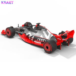 Modèle personnalisé de Formule 1 Audi en fibre de verre 2026 saison concept de peinture modèle de sculpture de locomotive 3D - Product Image 4