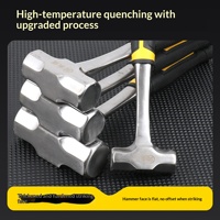 Marteau octogonal multifonction robuste de sécurité, monobloc haute résistance, pour le bricolage, l'industrie, la décoration et l'ingénierie
