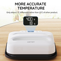 Nueva Prensa de Calor Manual Portátil AST&T HP5 de 12" x 10" para Transferencia de Camisetas, Sudaderas, Sublimación, Vinilo, Impresión de Serigrafía, 110-220V