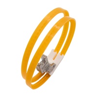Pied presseur à rouleaux en plastique jaune professionnel T35 TRF118 - Rouleau à double roue pour machine à coudre en cuir
