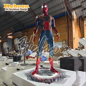 Sculpture en résine FRP <span class=keywords><strong>Marvel</strong></span> <span class=keywords><strong>Avengers</strong></span> <span class=keywords><strong>Spider</strong></span>-<span class=keywords><strong>Man</strong></span> en gros pour la décoration extérieure des centres commerciaux - Product Image 5
