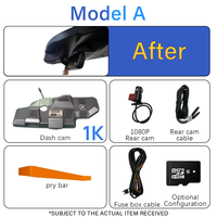 Holroadx Cámara para Coche 4G con Doble Lente y Visión Nocturna para Ford Mustang Gen5 Gen7, Fuente de Alimentación de Caja de Fusibles, Asia, Europa, África 2021-2026