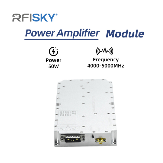 PA Module Power Amplifier 50W 4000-5000MHz Wide Range Frequency RF PA Module
