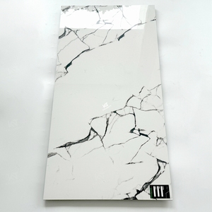 بلاط أرضية من البورسلين الأبيض الفاخر عالي الجودة في الصين ، شكل كبير 48 ، بلاط أرضيات من الرخام المنزلي ، صقل 24x x - Product Image 4