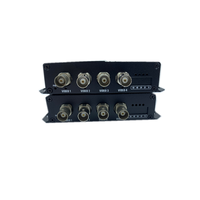 Transmetteur et récepteur vidéo optique analogique CCTV 4 ports