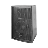 Haut-parleur passif professionnel 150W de puissance nominale pour salle de réunion, église, école, équipement sonore PA en bois avec support mural