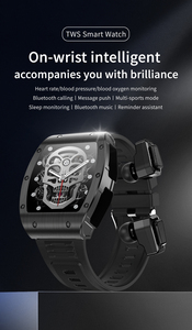 Montre connectée Android JM09 2025 avec écouteurs, écran TFT 1,91 pouces, 2-en-1, étanche IP67, suivi d'activité physique, suivi du sommeil, répondre aux appels - Product Image 3