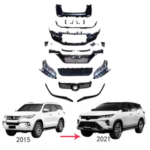Kit carrosserie pour Fortuner, pour modèles anciens et nouveaux 2015, pare-chocs avant et arrière, phares, feux arrière, accessoires en PP - Product Image 6