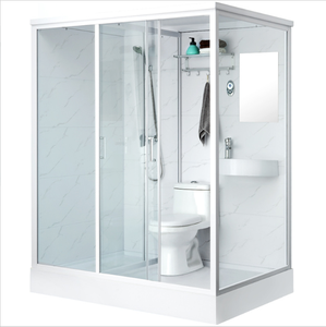 Unidad de Ducha Prefabricada de Lujo, Portátil, para Hotel, Diseño con Puerta de Vidrio, Baño Modular Prefabricado - Product Image 3
